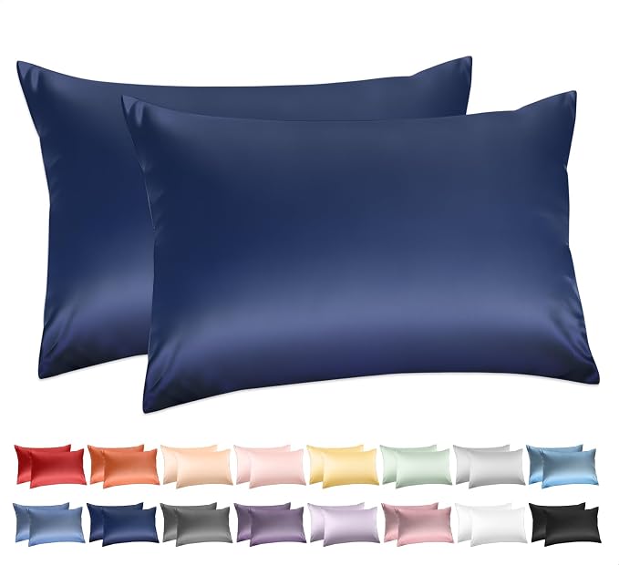 100% Cotton Queen Pillowcases Set of 2, Deep Dream 600 Thread Count Pillow Cases by DeepDream