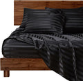 MR&HM Satin Bed Sheets, King Size Sheets Set by MRHM