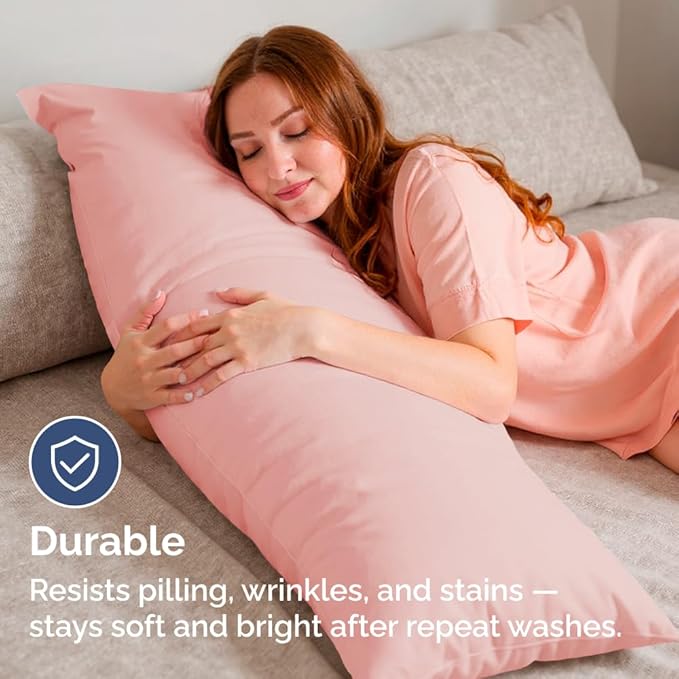 Body Pillowcases Set of 2-20x54 Long Body Pillow Case - Image 4