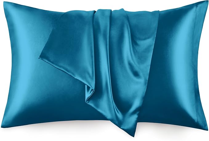 Love's cabin Satin Pillowcase Set of 2 Standard Size 20x26, Cooling Pillow by Lovescabin