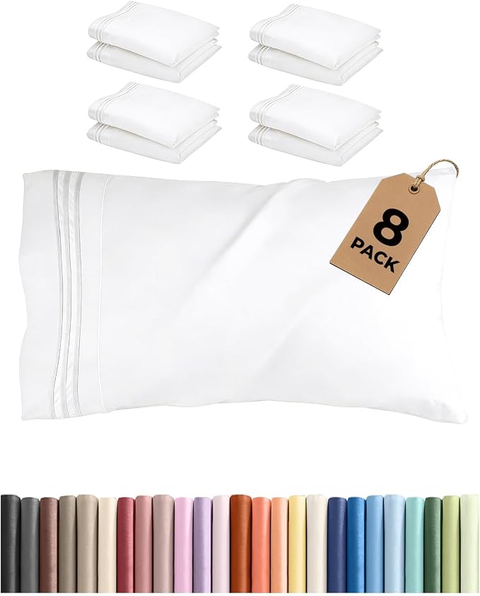 Queen Pillow Cases Set of 8 by CGKUnlimited