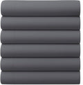 GOLD TEXTILES Queen Flat Sheet 6 Pack – Brushed Microfiber Top Sheets by GOLDTEXTILES