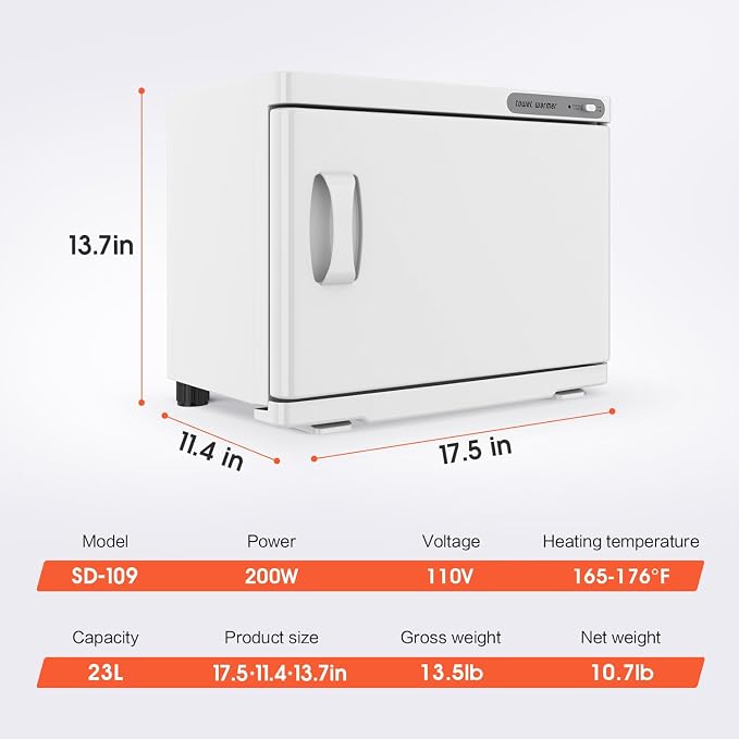 Towel Warmer Cabinet, 23L Large Hot Bath Towel Warmer Heating Use - Image 6