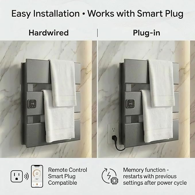 Electric Towel Warmer, Heated Towel Rack - Image 5