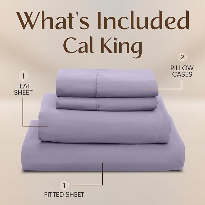 Utopia Bedding California King Size Sheet Set – 4 Piece Bed Sheets, Soft and - Image 3