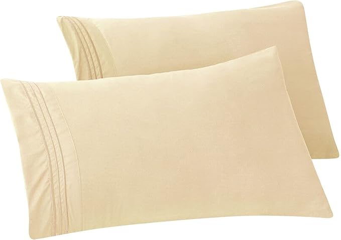 Elegant Comfort Solid Pillowcases 1500 Premium Hotel Quality Microfiber by ELEGANTCOMFORT