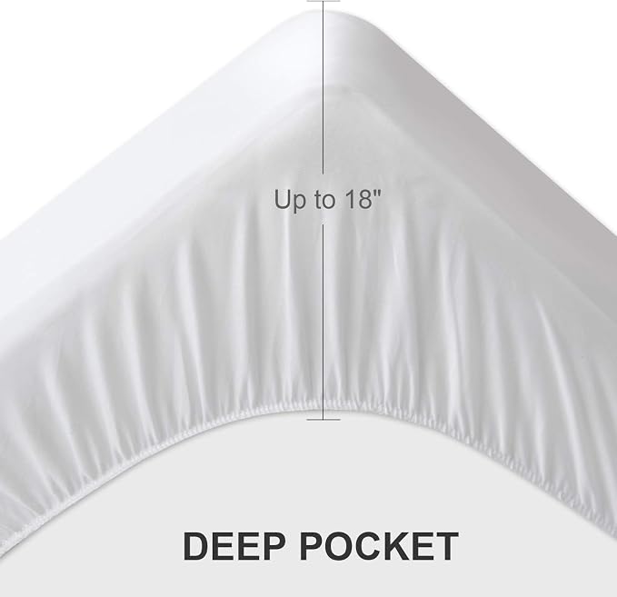 2 Pack King Mattress Protector Pad Waterproof Quilted, Breathable & Cooling - Image 5