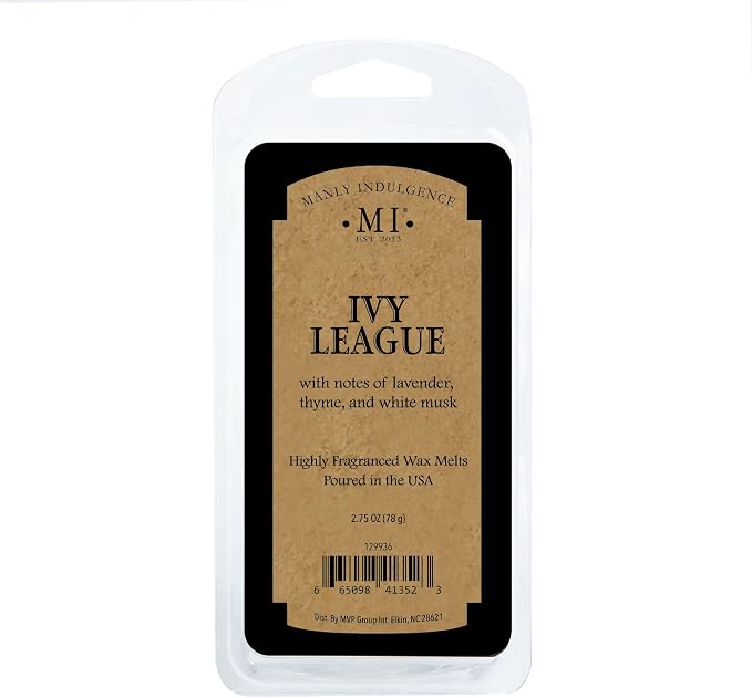 Manly Indulgence Ivy League Scented Wax Melts, Wax Melt Warmer Cubes, Long - Image 4
