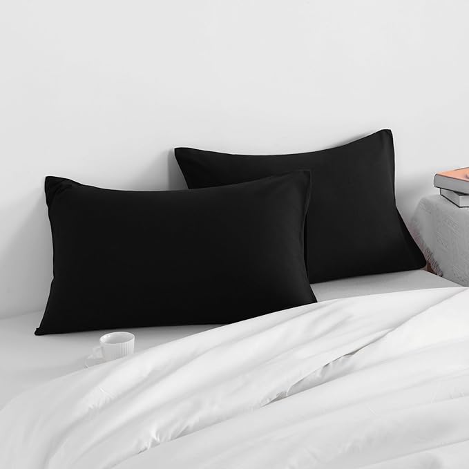 NTBAY Queen Pillow Cases Set, 2 Pack Brushed Microfiber 20x30 Inches, Stain - Image 2