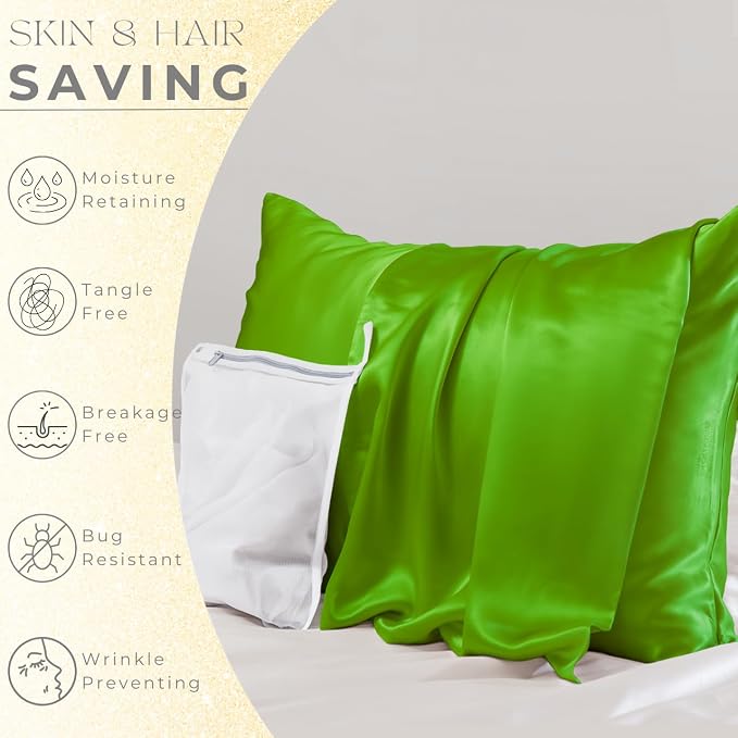 PROMEED Mulberry Silk Pillowcases Set of 2Pcs, Both Sides 100% 23 Momme Real - Image 3