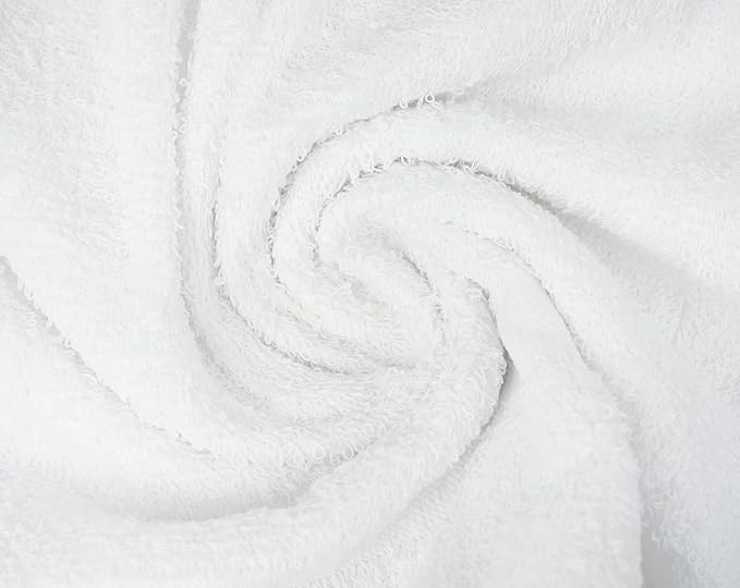 CH White Bath Towels Bulk Pack of 12 – Pure Cotton Lightweight & Absorbent - Image 4