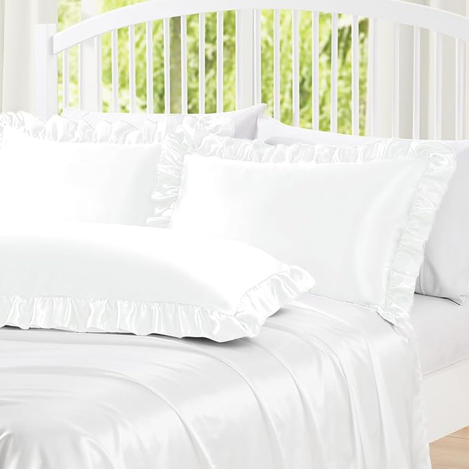 Homiest Ruffle Satin Pillowcase - Image 2