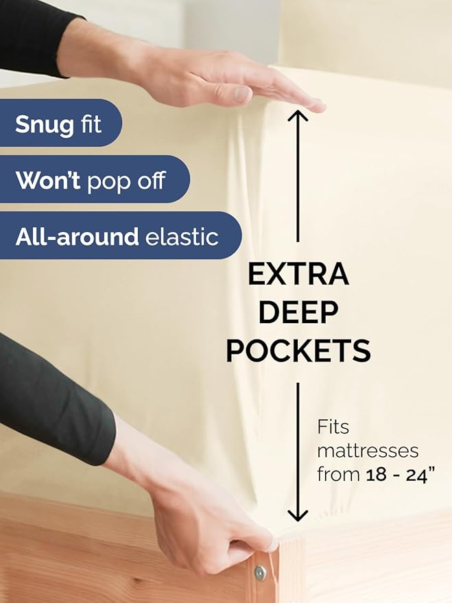 Extra Deep King Fitted Sheet - Image 2