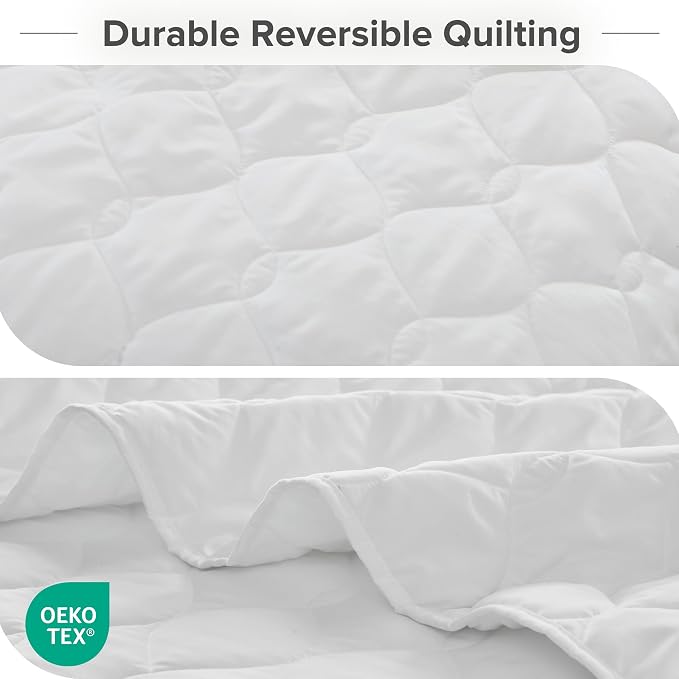 Comfort Spaces Twin Quilt Set Modern Reversible Ogee Coverlet Twin Bedding Set - Image 4