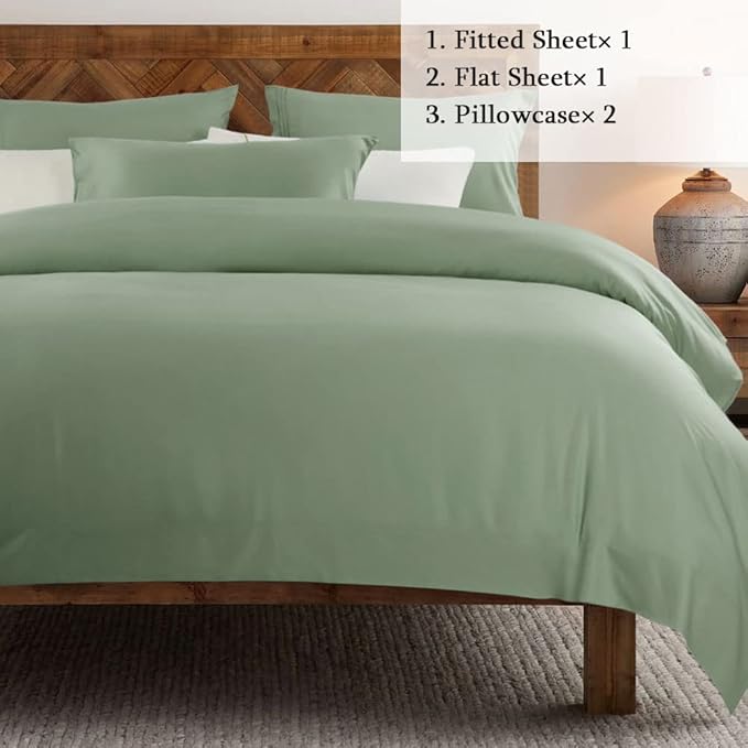 SONORO KATE Bed Sheet Set Super Soft Microfiber 1800 Thread Count Luxury - Image 2