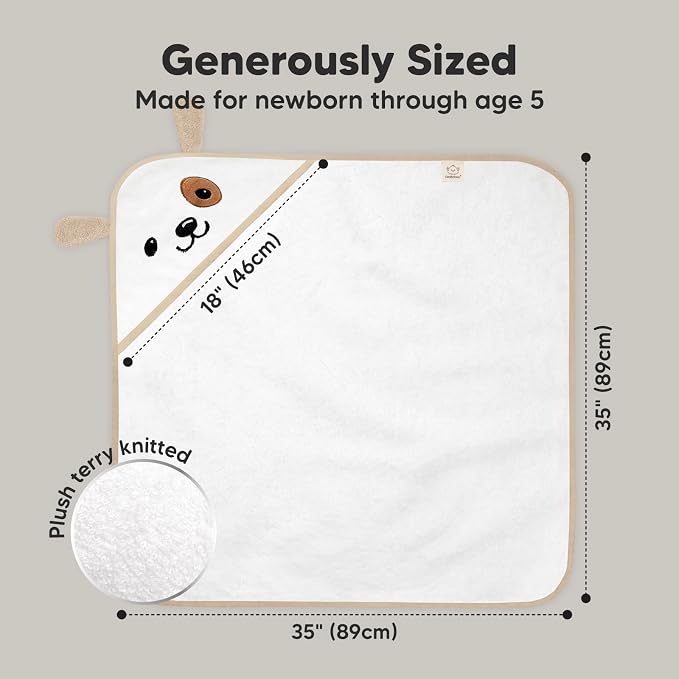 KeaBabies Hooded Baby Towel for Newborn - Image 4
