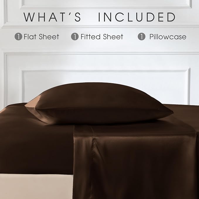 FreshCulture Satin Sheets Twin XL Bed Set - Image 3