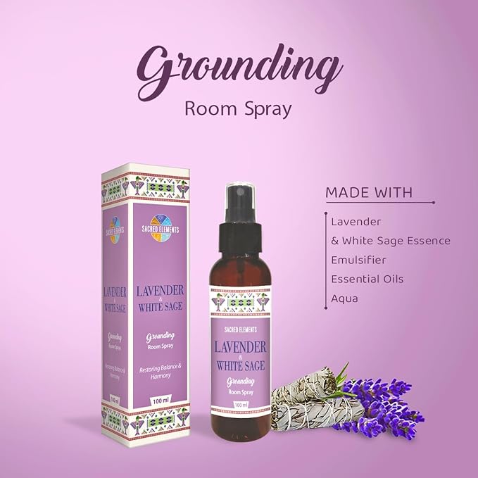 Sacred Element's Lavendra And White Room Spray | Natural Purifying Mist - Image 2