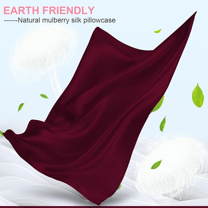 Silk Pillow Cases 2 Pack Queen Size - Image 2
