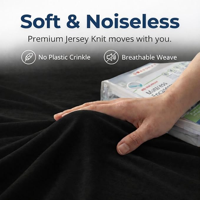 Guardmax Jersey Knitted RV Size Zippered Mattress Encasement - Image 7