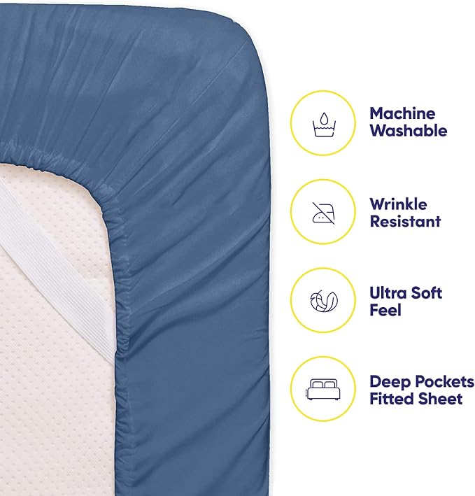 Queen Sheets Denim - Image 3