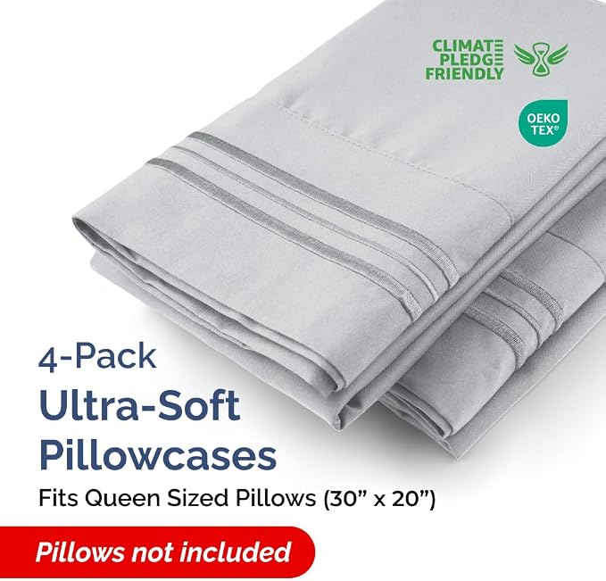 Queen Pillow Cases Set of 4 - Image 2