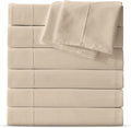 Maple&Stone Twin Flat Sheet 6 Pack, Premium Soft & Breathable, Brushed by MapleStone