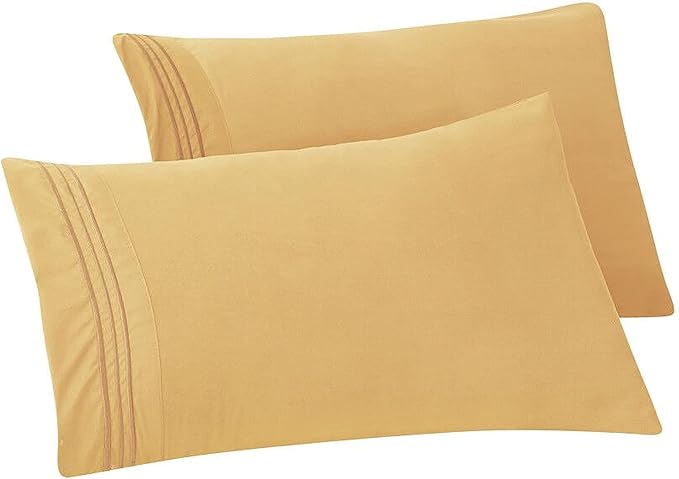 Elegant Comfort Solid Pillowcases 1500 Premium Hotel Quality Microfiber by ELEGANTCOMFORT