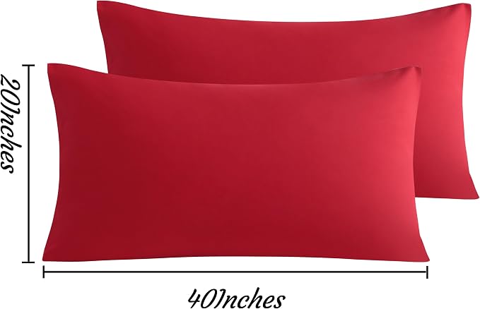 NTBAY King Pillow Cases Set of 2, 2 Pack Brushed Microfiber 20x40 Pillow Cases - Image 3