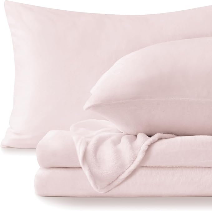 BEDELITE Flannel Sheets King Size Pink by BEDELITE