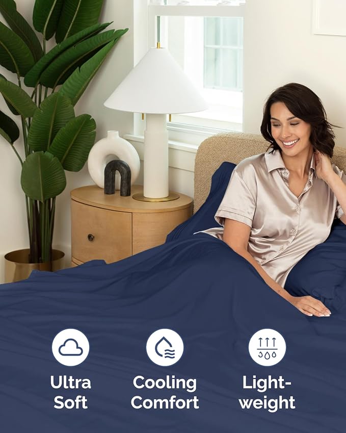 Twin XL Size Flat Sheet -Pack of 2 Top Flat Bed Sheet Only -Ultra-Soft - Image 3