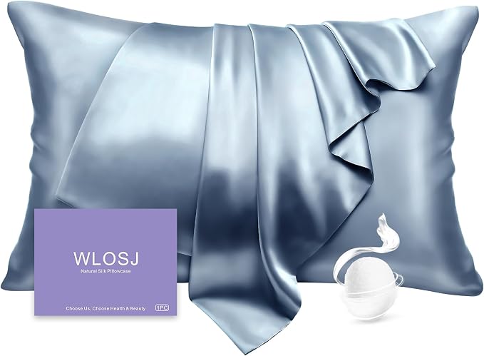 100% Silk Pillow Cases Standard Size Mulberry Silk Pillowcase by WLOSJ