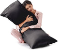 Love's cabin Satin Body Pillowcase 20x54, Cooling Pillow Cover by Lovescabin