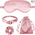 4Pcs Silk Sleep Masks Satin Eye Mask Silky Eyes Cover Blindfold Eyeshade by WJingYiJia