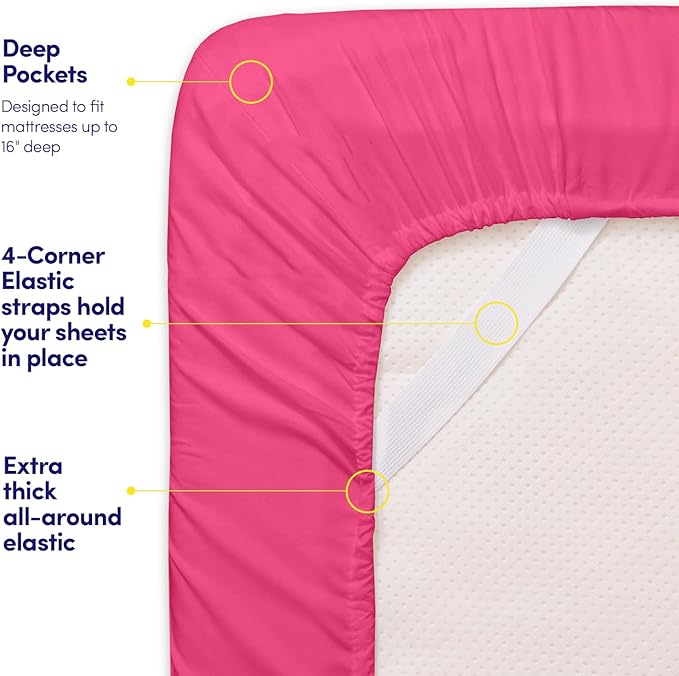 Queen Size Sheet Set with Built-in Sheet Straps - Image 5