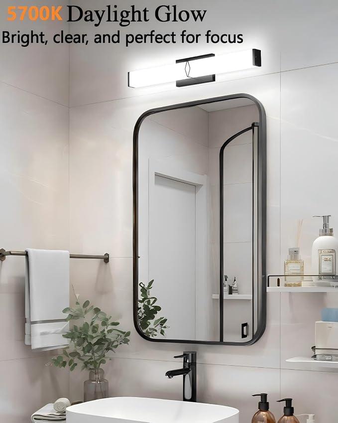 Bathroom Light Fixtures Over Mirror, 16inch Modern Vanity Lights - Image 2
