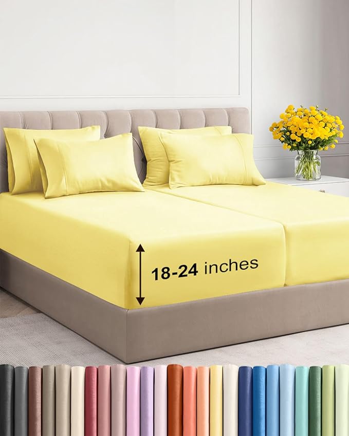 Extra Deep Split King Sheet Set by CGKUnlimited