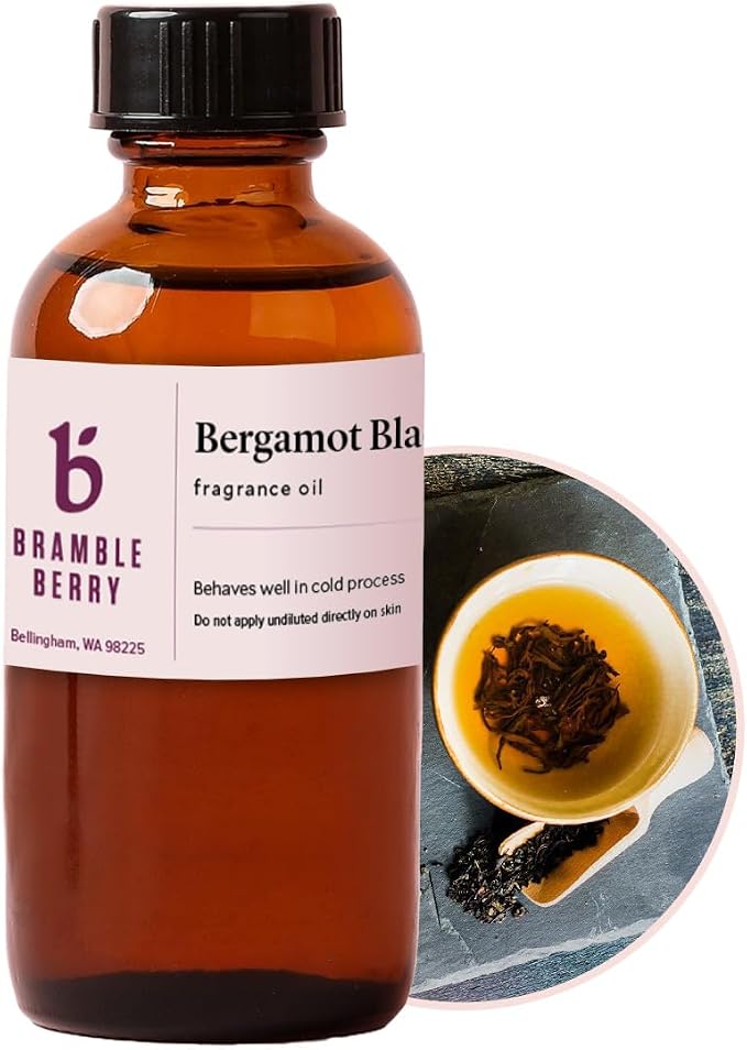Bramble Berry Bergamot Black Tea Fragrance Oil 2 oz | Citrus Herbal Scent by BrambleBerry