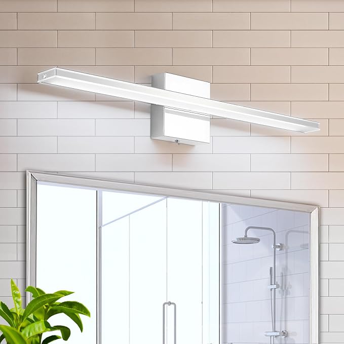 Chrome Bathroom Light Fixtures 24 Inch Bath Wall Lighting IP44 14W Vanity Lamp - Image 2