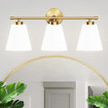 Hamilyeah Gold Bathroom Vanity Light Fixtures Over Mirror, 3 Light Vanity Lights by HAMILYEAH