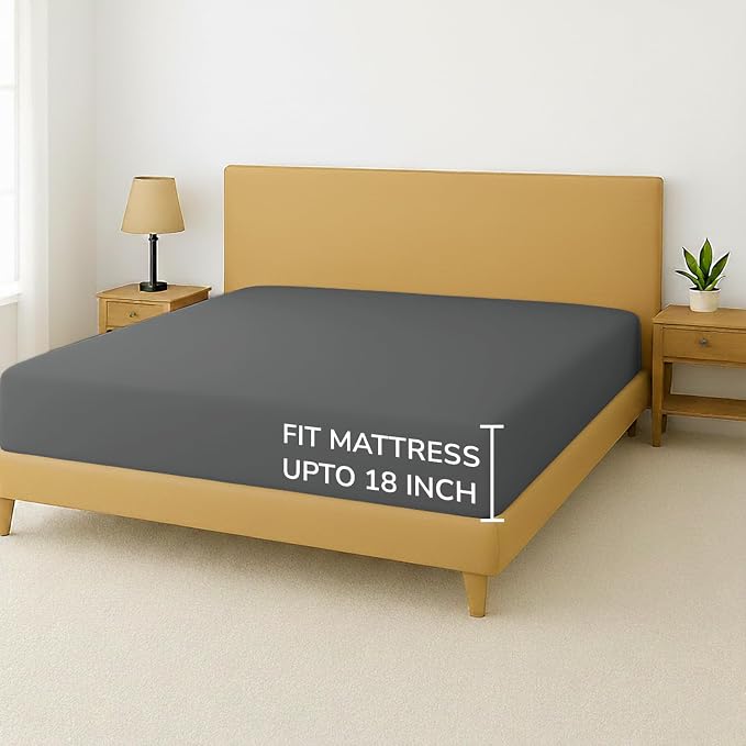 Feather & Stitch Fitted Bottom Sheet Only Full Size 500 TC-1 Piece 100% Cotton - Image 5