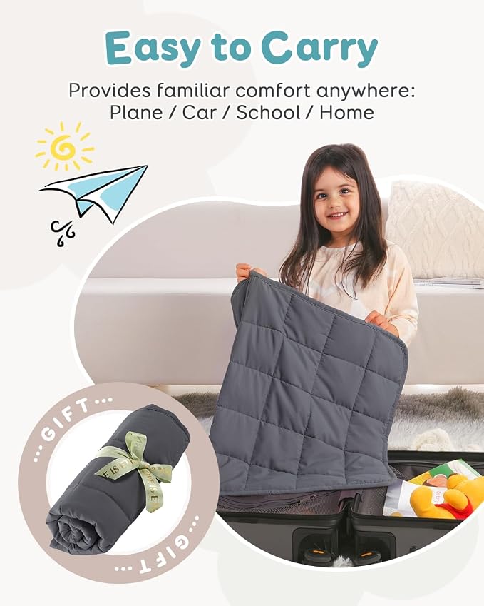Topblan Weighted Lap Blanket 2 lbs, Summer Breathable Mini Weighted Lap Pad - Image 5