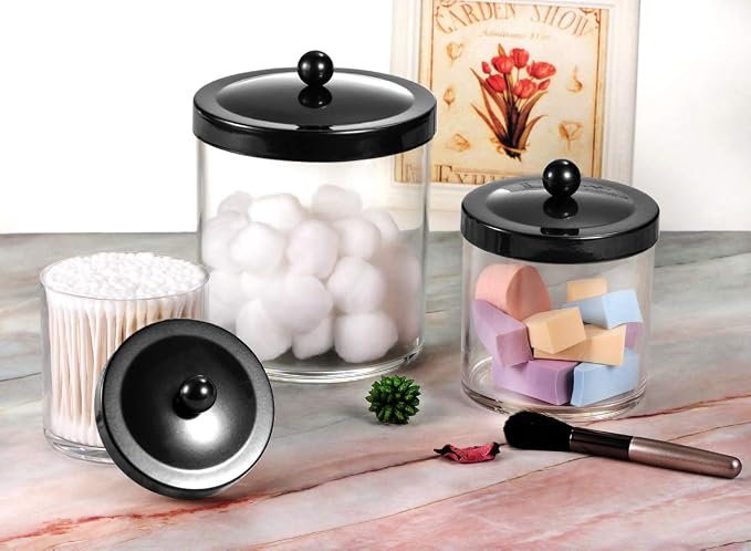 SheeChung 3-Pack Plastic Apothecary Jars - Image 3