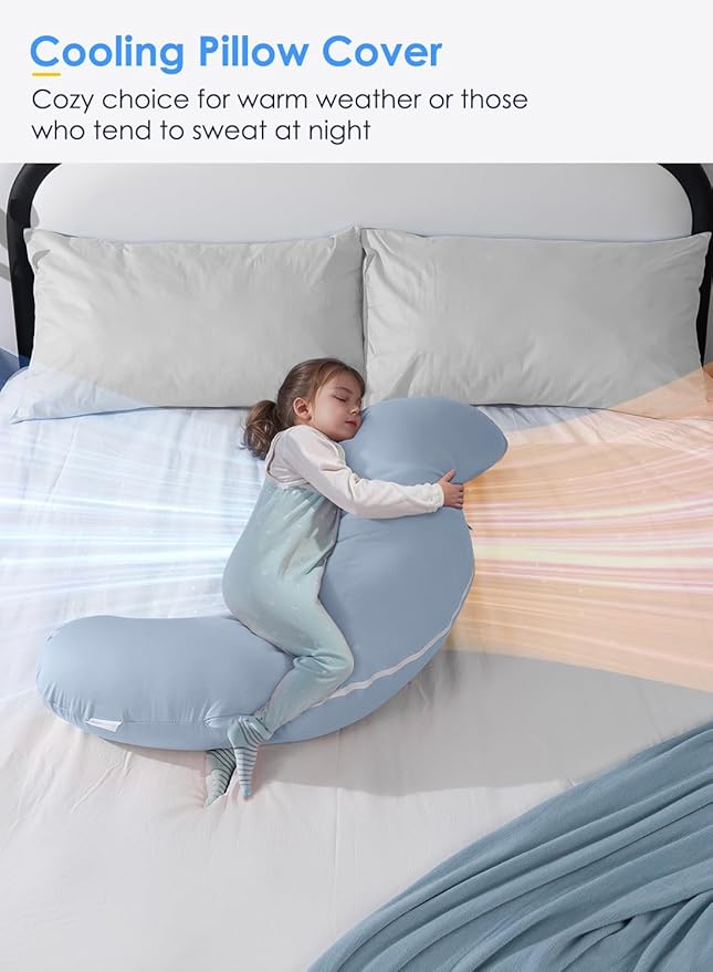 QUEEN ROSE Cooling Body Pillow, Full Body Support Pillow - Image 6