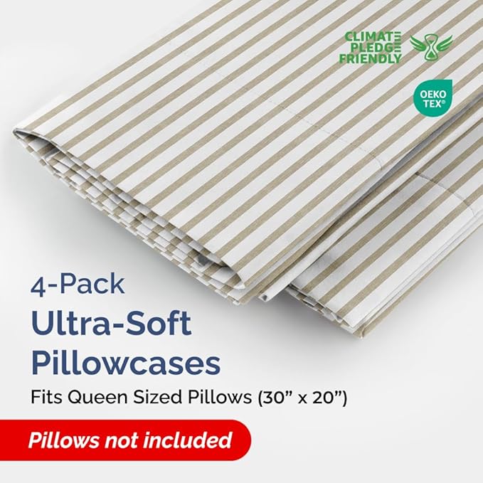 Queen Pillow Cases Set of 4 - Image 2