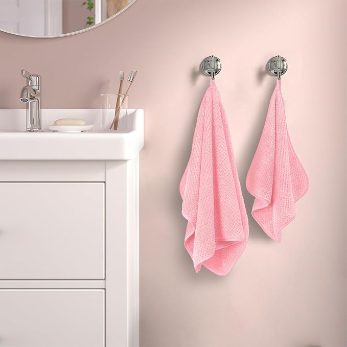 MaopaoBeauty Pink Towels 4 Piece Pink Towel Set, 35x70 in Extra Large Bath - Image 3