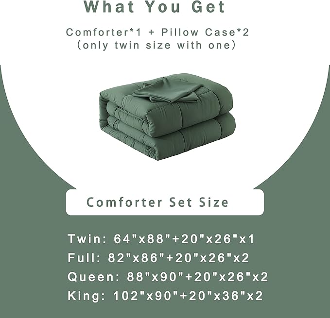 DOWNCOOL Twin Comforter Set -All Season Bedding Comforters Sets - Image 6