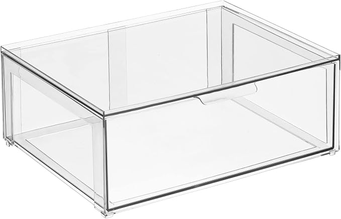 mDesign Plastic Stackable Bathroom Storage Organizer Bin Containers - Image 8