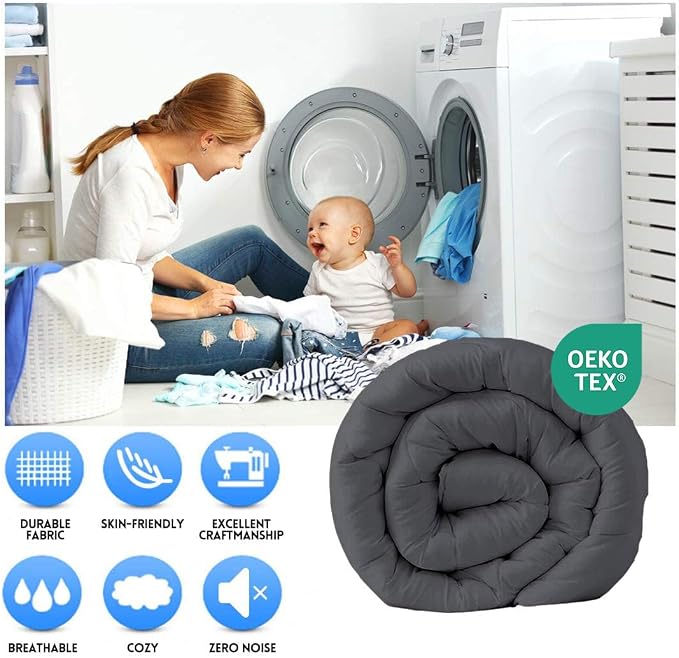 EASELAND King Size Down Alternative Comforter - Image 2