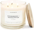 Calyan Wax Co. Evergreen & Eucalyptus 3 Wick Scented Candle by CalyanWaxCo